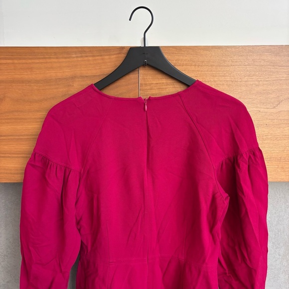 A.L.C Renton Magenta Puff Sleeve Sheath Mini Dress, Size 8 - Picture 8 of 11